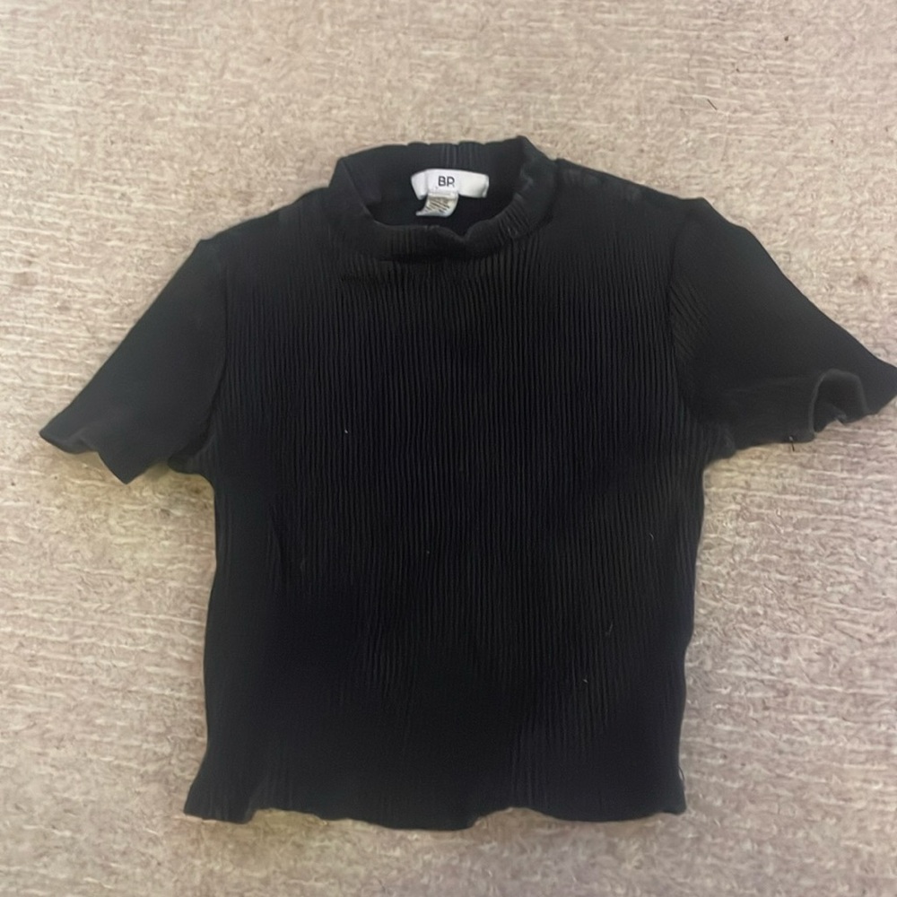 BP. Black ribbed crop top size XS
